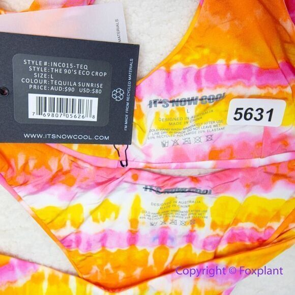 NEW Set! It’s now cool x free people tequila sunrise bikini, size Large - Picture 12 of 12